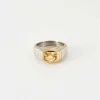 Bague Platine & Citrine
