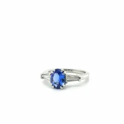 Bague Platine - Tanzanite et Diamants