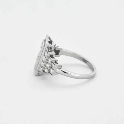 Bague platine diamants