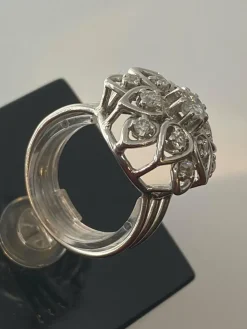 Bague platine, diamants