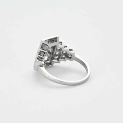 Bague platine diamants