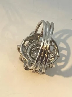 Bague platine, diamants