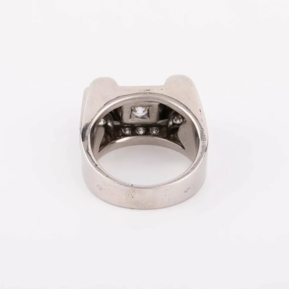 Bague platine et diamant