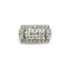 Bague platine et diamants