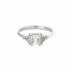 Bague platine et diamants