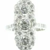 Bague platine et diamants