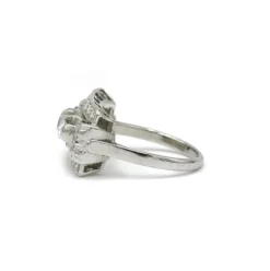 Bague platine et diamants