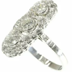 Bague platine et diamants