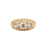 Bague platine, or et diamants
