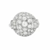 Bague platine pavage diamants Art Déco