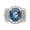 Bague Platine Saphir