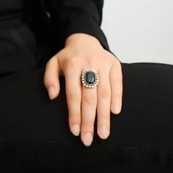 Bague Platine Saphir & Diamants