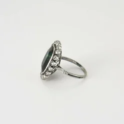Bague Platine Saphir & Diamants