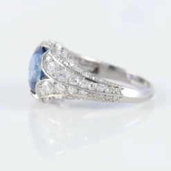 Bague Platine Tanzanite Diamants