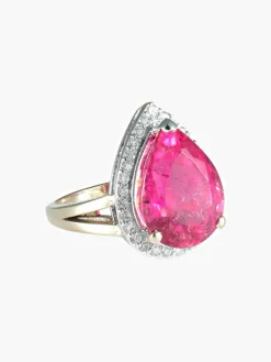 Bague Pois Rubellite