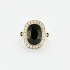 Bague Pompadour Art Déco Saphir
