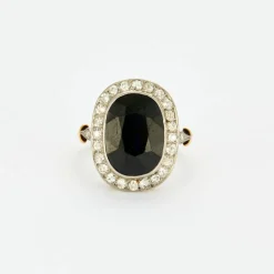 Bague Pompadour Art Déco Saphir