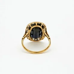 Bague Pompadour Art Déco Saphir