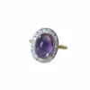 Bague Pompadour Cabochon Améthyste et Diamants