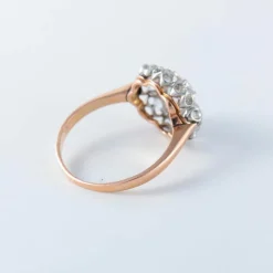 Bague Pompadour en or 18ct et diamants