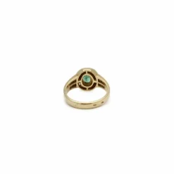 Bague pompadour émeraude