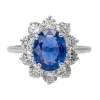 Bague Pompadour Or blanc Saphir