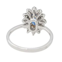 Bague Pompadour Or blanc Saphir