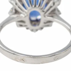 Bague Pompadour Or blanc Saphir