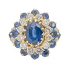 Bague Pompadour Or jaune Saphir