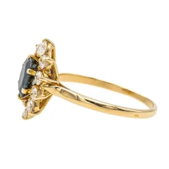 Bague Pompadour Or jaune Saphir