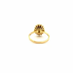 Bague Pompadour Or Jaune 18k Topaze & Diamants