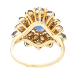 Bague Pompadour Or jaune Saphir