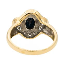 Bague Pompadour Or jaune Saphir
