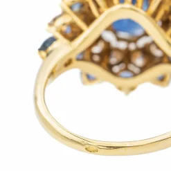 Bague Pompadour Or jaune Saphir