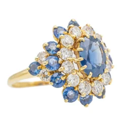 Bague Pompadour Or jaune Saphir