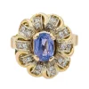 Bague Pompadour Or rose Saphir