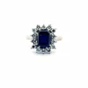 Bague Pompadour Platine Tanzanite & Diamants