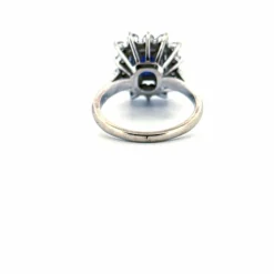 Bague Pompadour Platine Tanzanite & Diamants