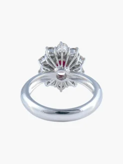 Bague Pompadour Rubis Diamants