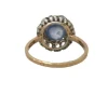 Bague Pompadour Saphir Cabochon Diamants