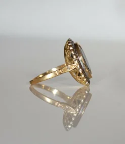 Bague Pompadour Saphir Diamants