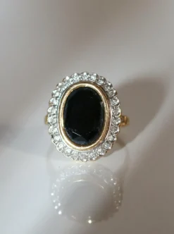 Bague Pompadour Saphir Diamants