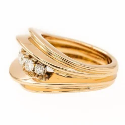 Bague Pont Or rose Diamant