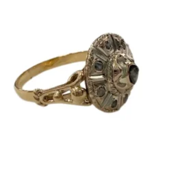 Bague époque 1910-1915 en or et diamants