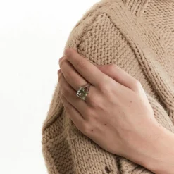 Bague Prasiolite Diamants