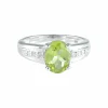 Bague Péridot Diamants