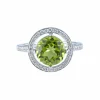 Bague Péridot Diamants