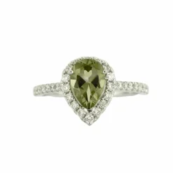 Bague Péridot Diamants