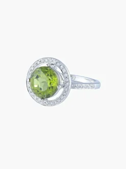 Bague Péridot Diamants