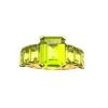 Bague Péridots Taille Emeraude